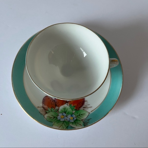 Vintage Espresso Teacup Matching Saucer - Picture 3 of 9